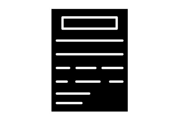 Document Glyph Icon: A Versatile Asset for Modern Design