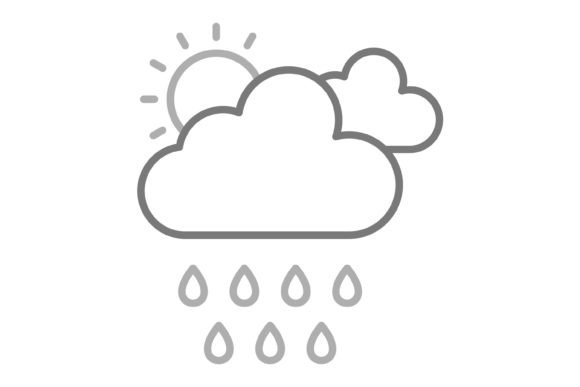 Exploring the Rainy Day Greyscale Line Icon Set