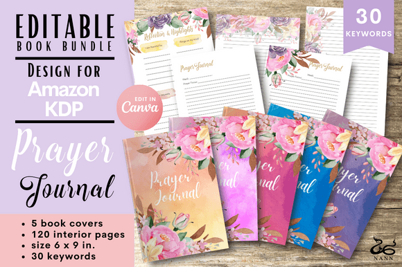 Launch Your KDP Prayer Journal: A Canva-Editable Template Bundle