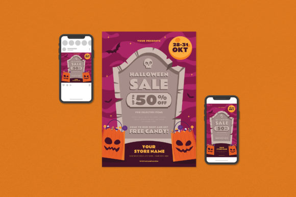 Master Your Halloween Marketing with This Flyer Set