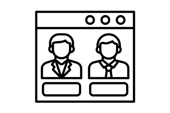 Online Voting Outline Icon: Streamlining Digital Democracy