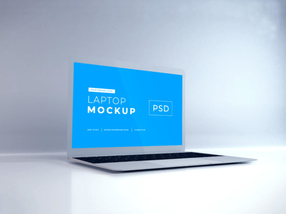 Realistic Macbook Air Laptop Mockup PSD: Design Showcase