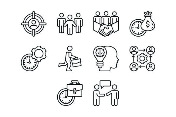 Streamline Your Startup: The 10 Startup Outline Icons Bundle