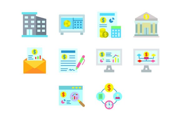Streamline Your Visuals with the 10 Business Flat Icons Bundle