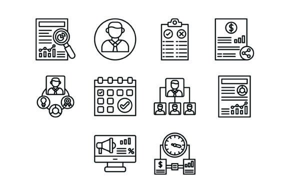 Streamline Your Visuals with This Project Management Icon Set