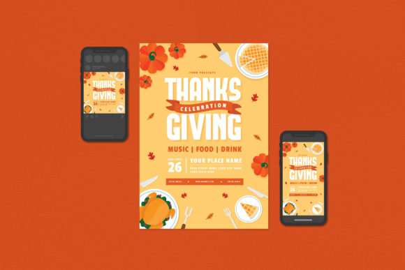 Thanksgiving Flyer Set: Your Complete Design Toolkit
