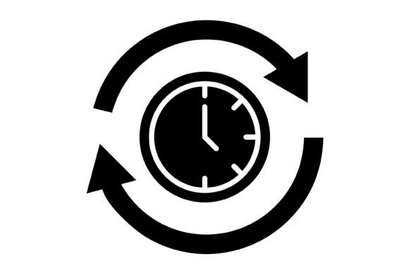 Time Circle Glyph Icon: Visualizing Time with Modern Precision